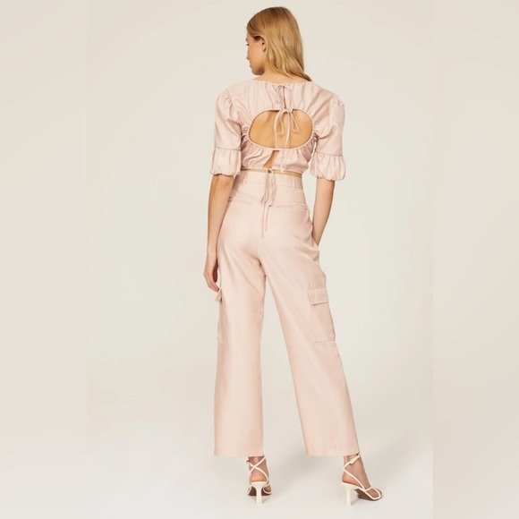 Love, Whit by Whitney Port Pink Cargo Trouser Pants Size 6 - Picture 2 of 9